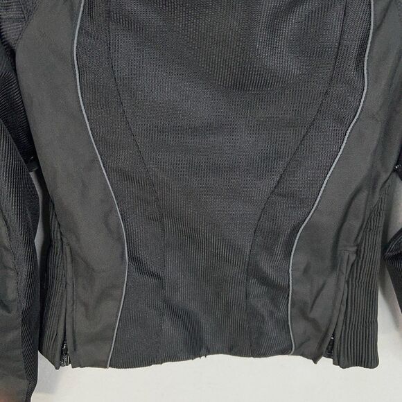 Frank Thomas Motorcycle Jacket Womens Medium Black Mesh CE Armor Waterproof - Picture 13 of 16